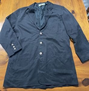 Tommy Bahama‎ Men's Black Lightweight 100% Silk Blazer Jacket Size Small